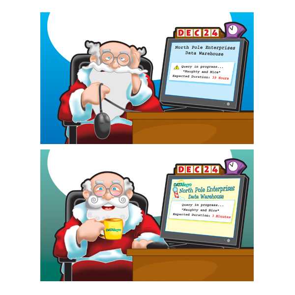 Datallgro Holiday Card Vector Art