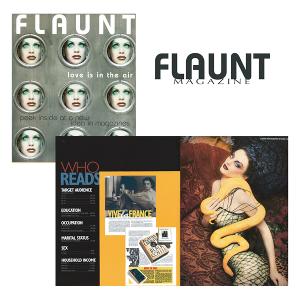 Client:  Flaunt MagazineProject:  24 page Press Release for New Magazine