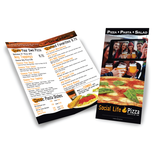 Client:  Social Life PizzaProject:  To Go Menu