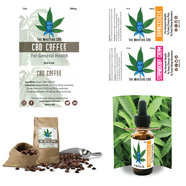 Client: The Masters CBD Label Design