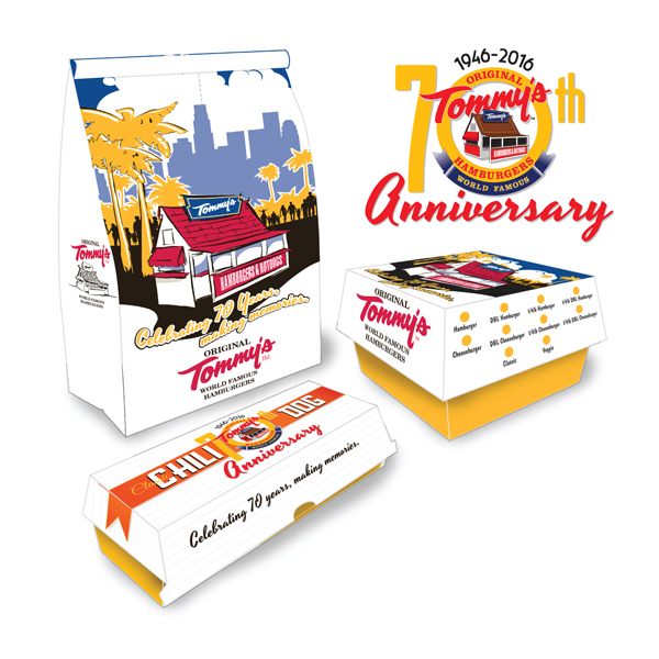 Client: Tommy's Original 70th Anniversary Logo and Package Design