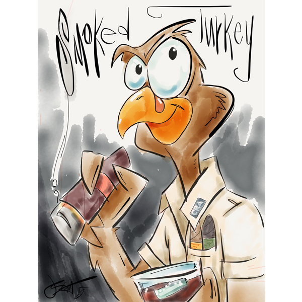 Paper 53 Sketch for IT Cigar Club Online Holiday Message
