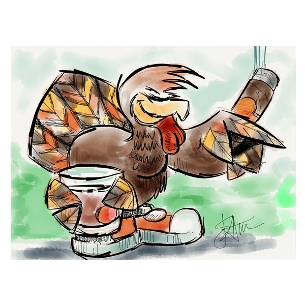 Paper 53 Sketch for IT Cigar Club Online Holiday Message