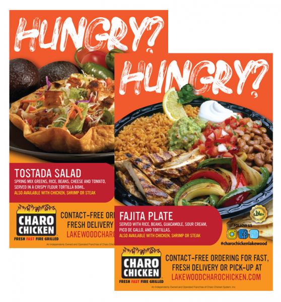 Charo Chicken window cling