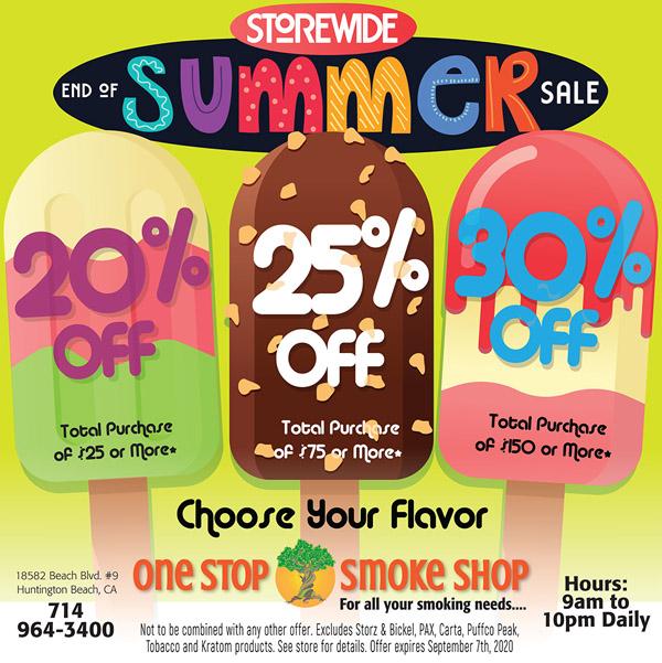 Client:  One Stop Smoke Shop
Project:  Monthly Sale Social Media Ads